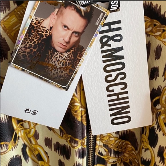 Moschino X H&M Satin Bomber Jacket size small - Picture 4 of 10